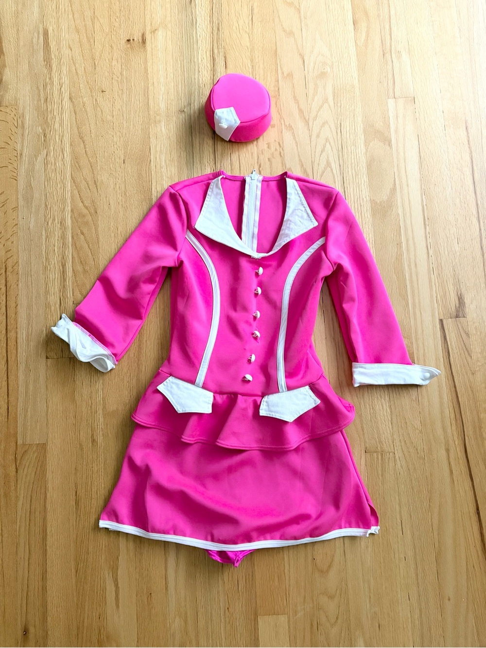 Weissman hot pink flight attendant dance costume MA medium adult